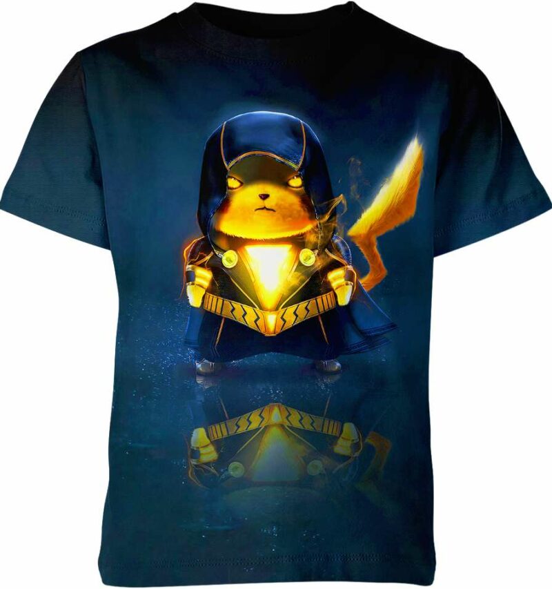 Black Adam x Pikachu all over print T-shirt