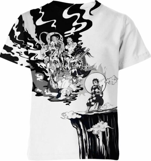 Demons vs Tanjiro all over print T-shirt