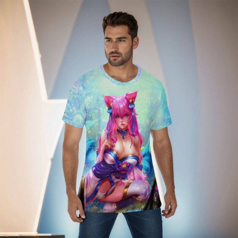 Ahri Ahegao All over print T shirt (1)