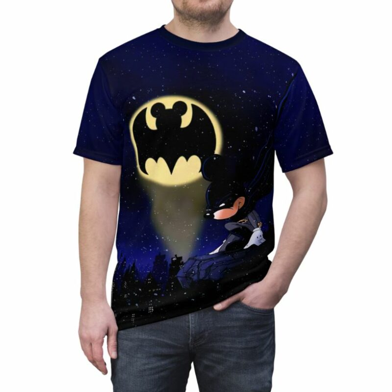 Batman Mickey Mouse all over print T-shirt