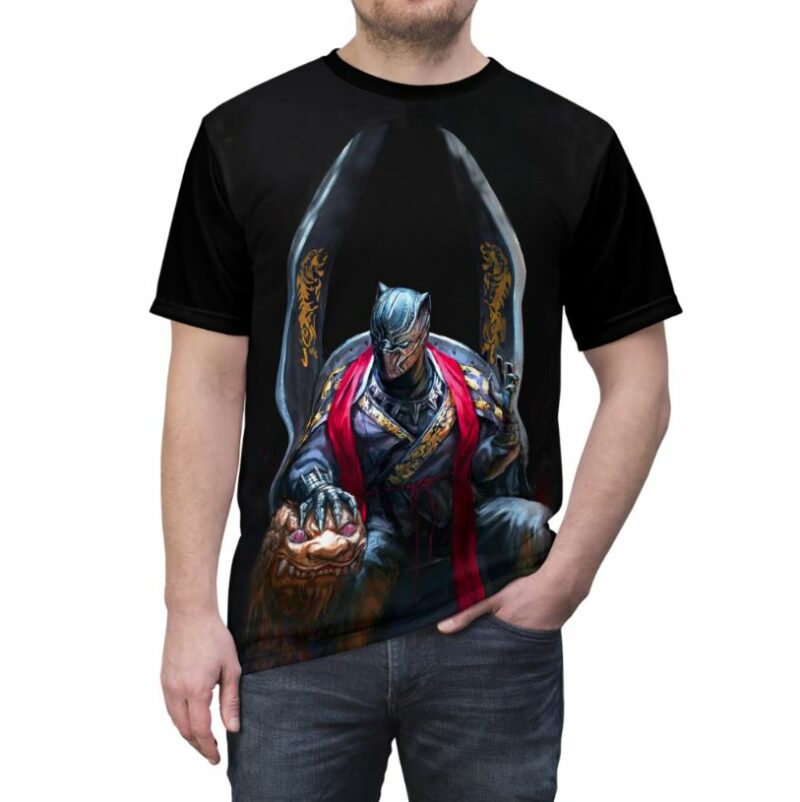 Ultimate Skull Black Panther all over print T-shirt