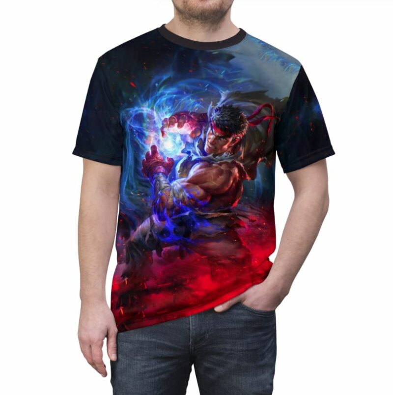 Evil Ryu Street Fighter all over print T-shirt