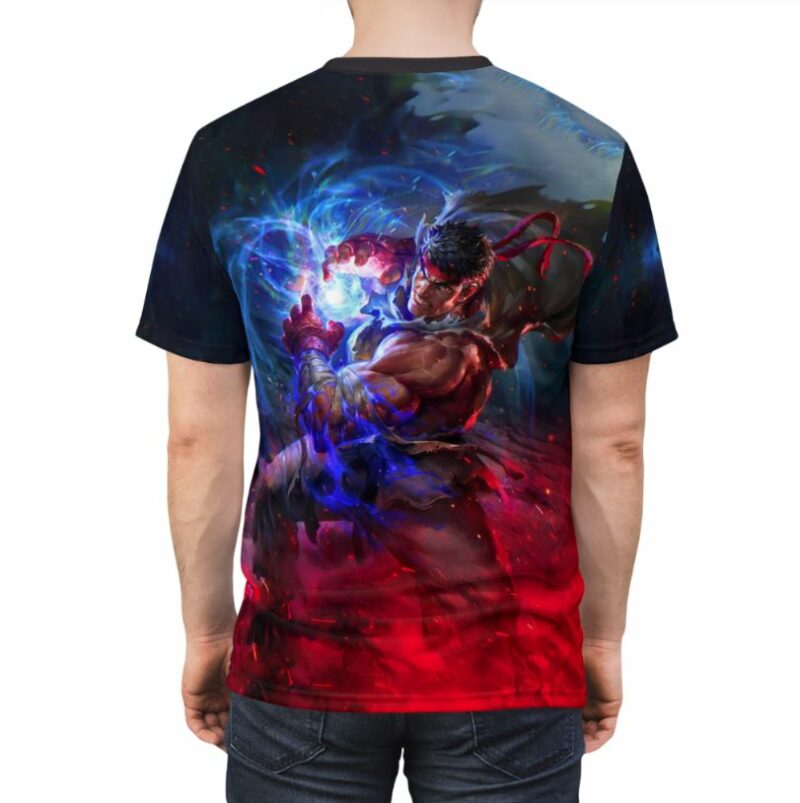 Evil Ryu Street Fighter all over print T-shirt