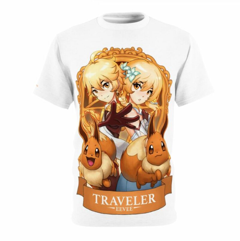 Traveler x Eevee from Genshin Impact and Pokemon Shirt