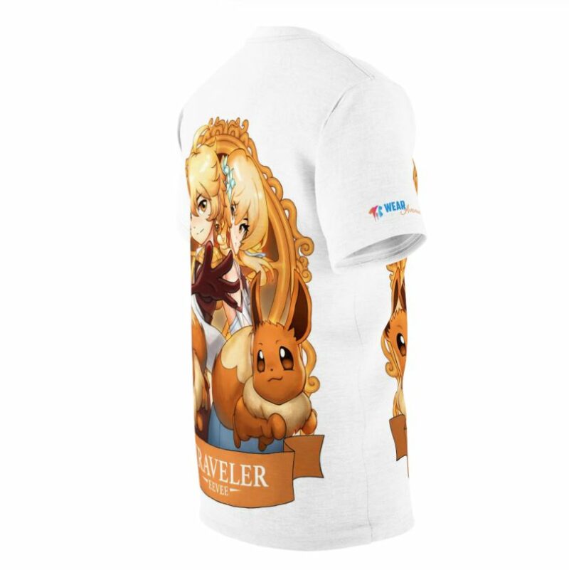 Traveler x Eevee from Genshin Impact and Pokemon Shirt