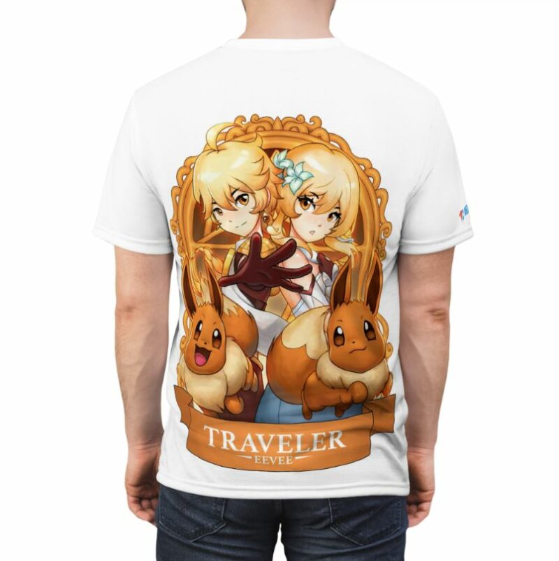 Traveler x Eevee from Genshin Impact and Pokemon Shirt