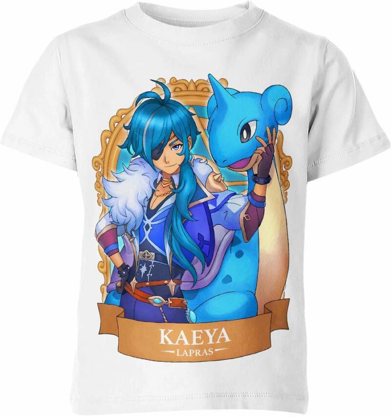 Kaeya x Lapras from Genshin Impact and Pokemon Shirt