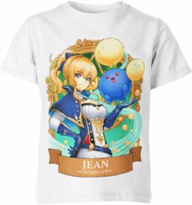 Jean from Genshin Impact and Pokemon Shirt