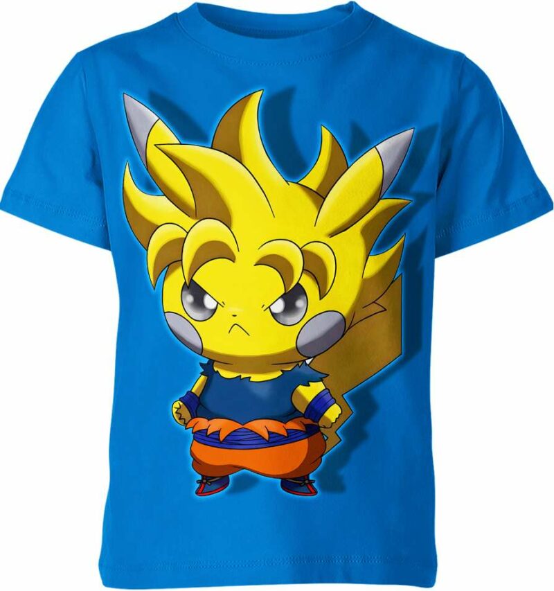 Son Goku Dragon Ball Z x Pikachu From Pokemon Shirt