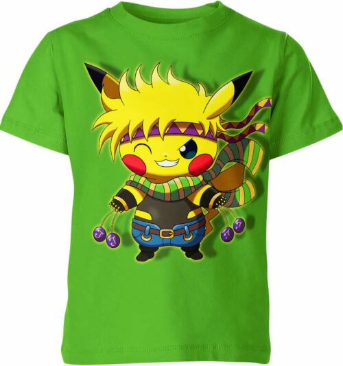 Joseph Joestar Jojo'S Bizarre Adventure x Pikachu From Pokemon Shirt