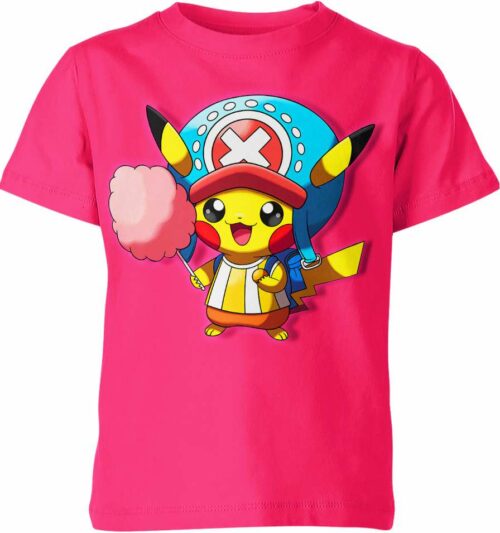 Tony Tony Chopper One Piece x Pikachu From Pokemon Shirt