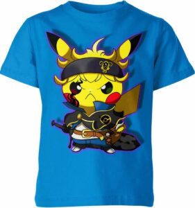 Asta Black Clover x Pikachu From Pokemon Shirt