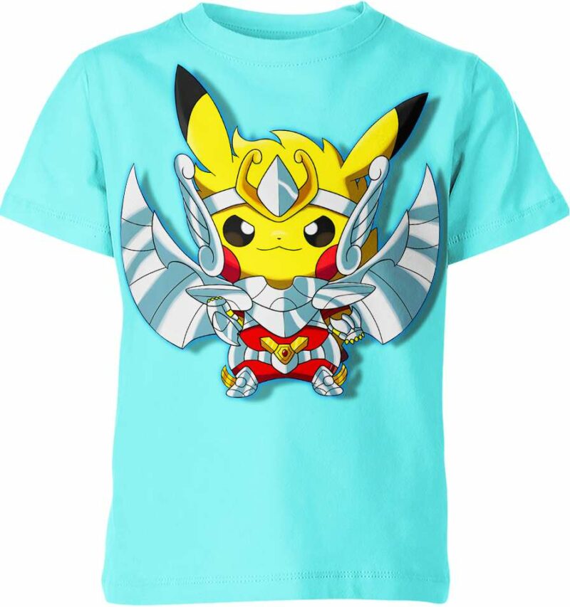 Pegasus Koga Saint Seiya x Pikachu From Pokemon Shirt