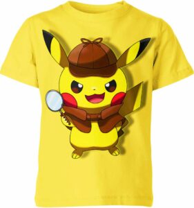 Sherlock Holmes x Pikachu from Pokemon Shirt