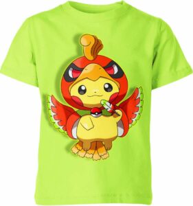 Ho-Oh x Pikachu From Pokemon Shirt