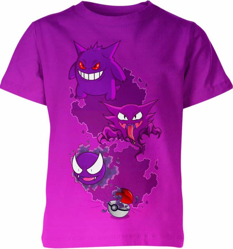 Gengar Haunter Gastly from Pokemon Shirt