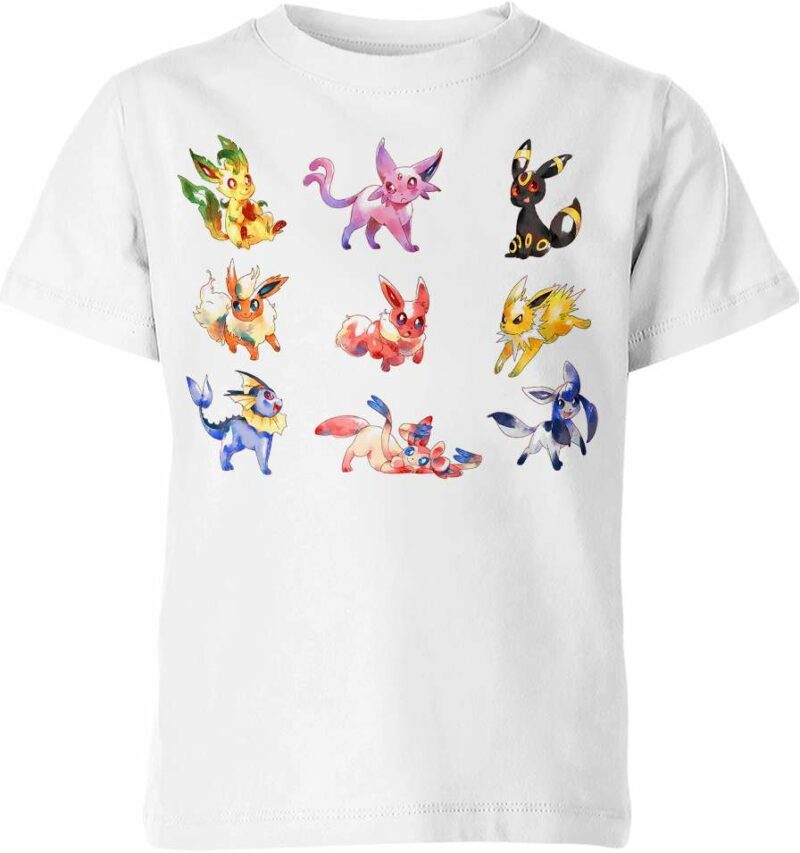 Eevee Evolutions From Pokemon Shirt