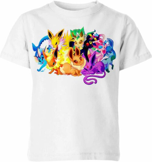 Eevee Evolutions From Pokemon Shirt