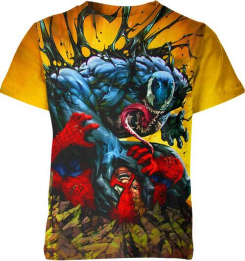 Venom vs Spider Man Shirt