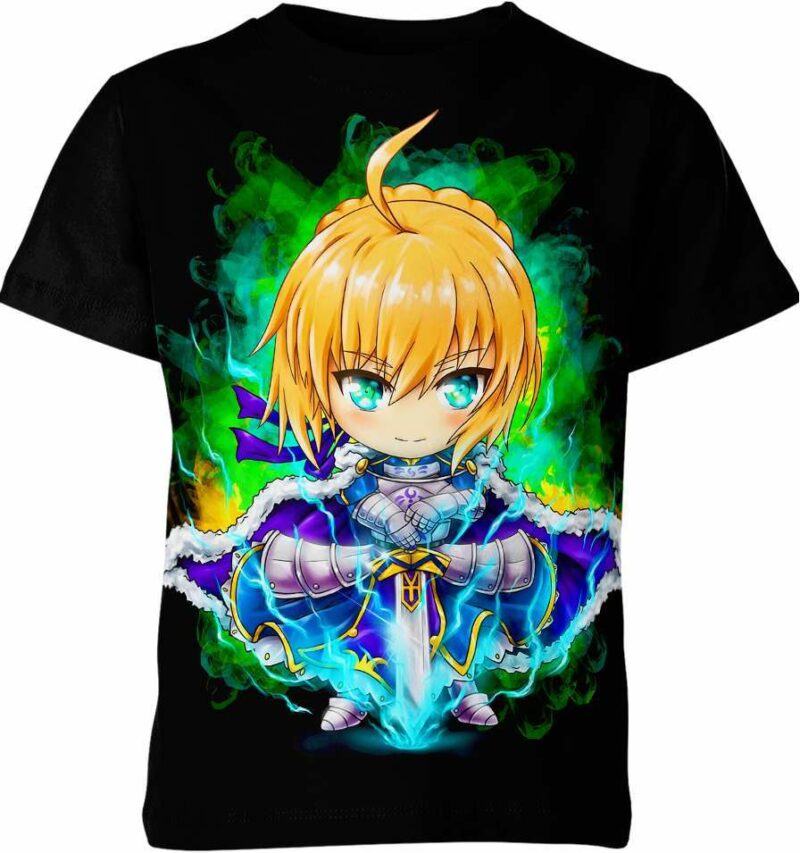 Artoria Pendragon Saber Chibi From Fate Shirt