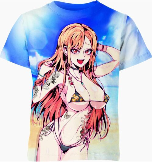 Marin Kitagawa Ahegao Hentai From My Dress-Up Darling Shirt