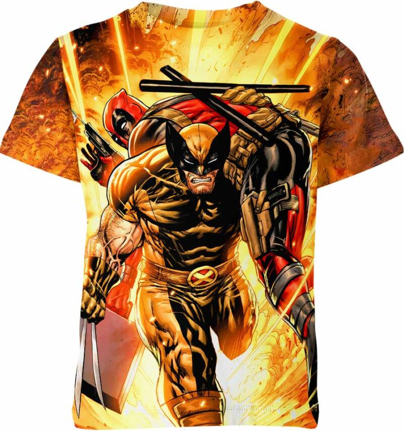 Wolverine vs Deadpool Shirt