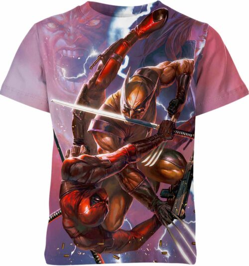 Wolverine vs Deadpool Shirt