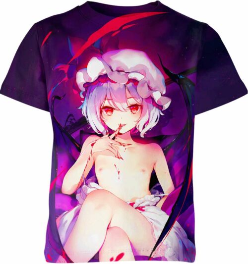 Remilia Scarlet From Touhou Hentai Ahegao Shirt