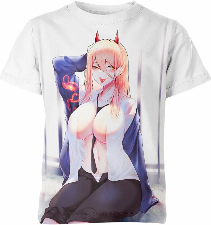 Power From Chainsaw Man Hentai Ahegao Shirt