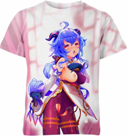 Ganyu From Genshin Impact Hentai Ahegao Shirt