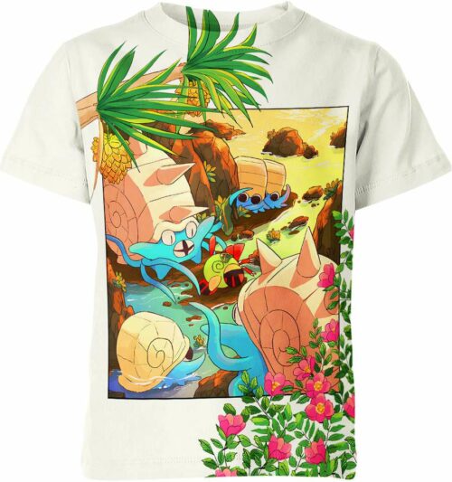 Omastar From Pokemon Shirt