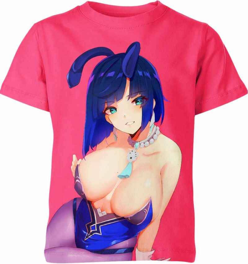 Yelan From Genshin Impact Hentai Ahegao Shirt