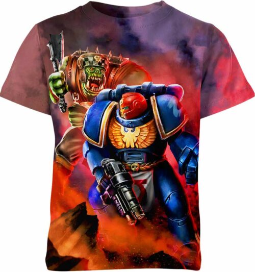 Ultramarine Vs Ork From Warhammer 40K Shirt