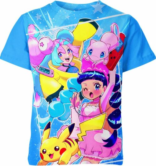 Iono Mew Pikachu From Pokemon Shirt