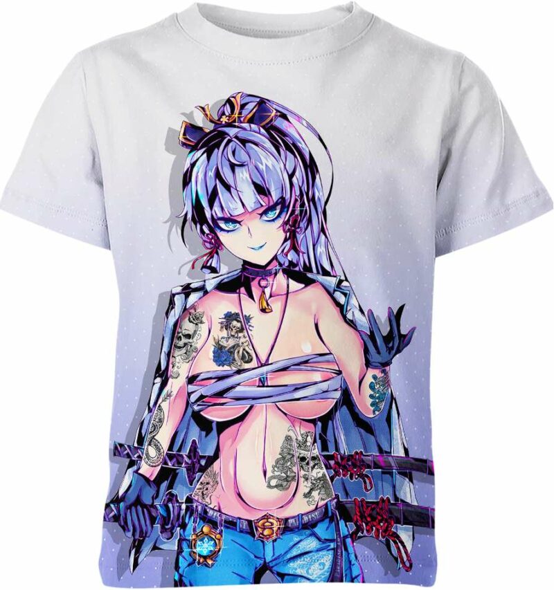 Kamisato Ayaka Genshin Impact Ahegao Hentai Shirt