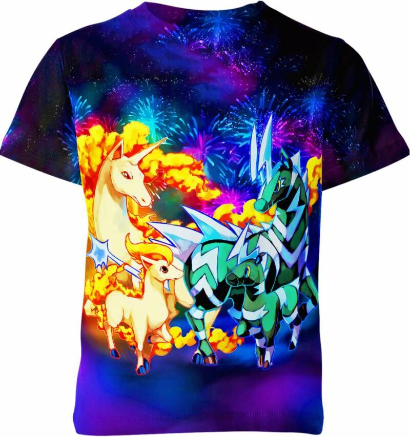 Blitzle Ponyta Rapidash Zebstrika From Pokemon Shirt