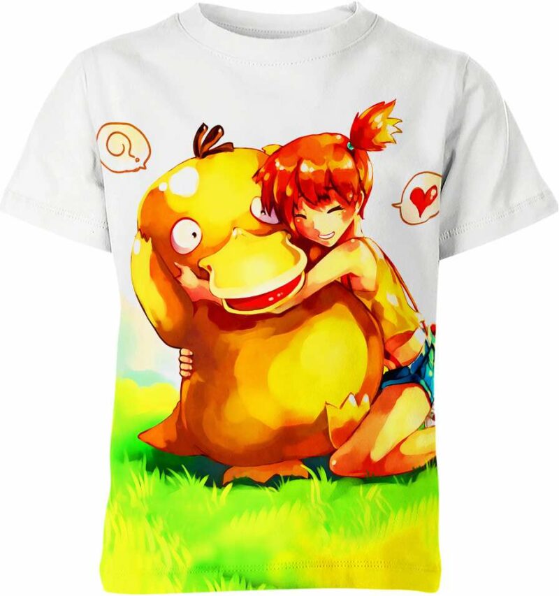 Misty And Psyduck From Pokemon Shirt