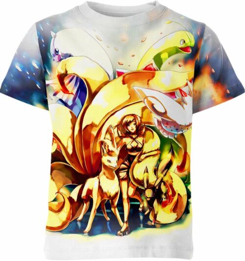 Meganium Togekiss Ninetales Umbreon Dewgong From Pokemon Shirt