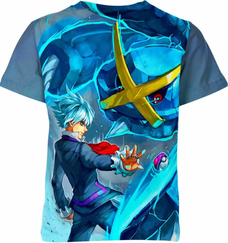 Steven And Mega Metagross From Pokemon Shirt