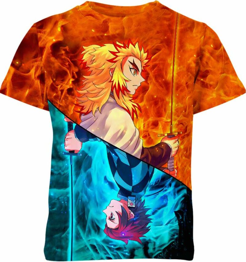 Rengoku And Tanjiro From Demon Slayer Shirt