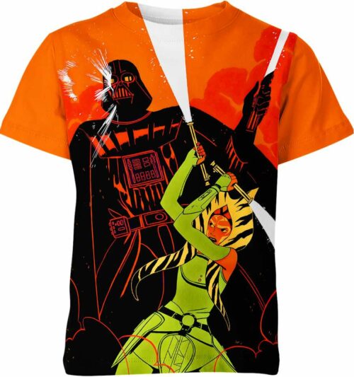 Ahsoka Vs Darth Vader From Star Wars Shirt