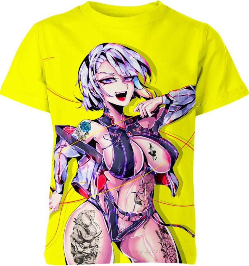 Lucy Edgerunners Ahegao Hentai from Cyberpunk Shirt