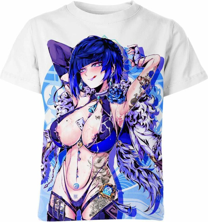 Yelan Lore Ahegao Hentai From Genshin Impact Shirt