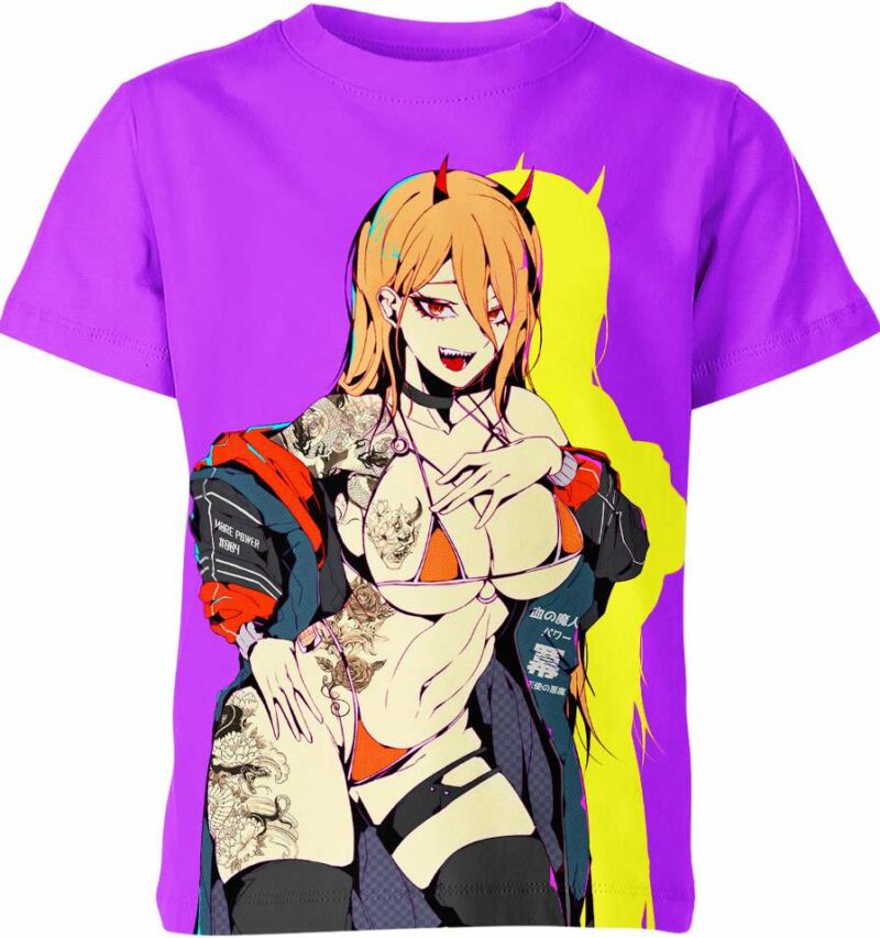 Power Ahegao Hentai From Chainsaw Man Shirt