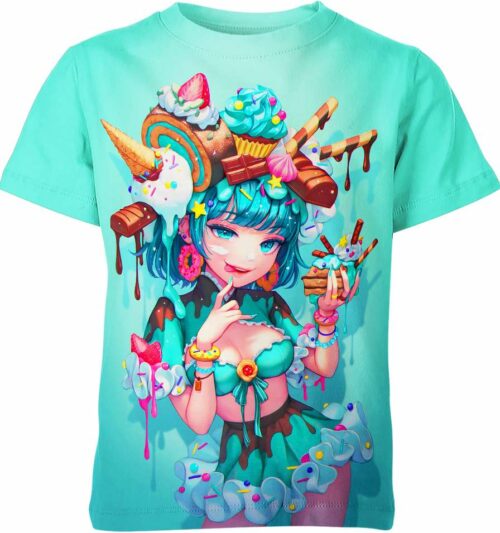 Sweet Mint Anime Girl Shirt