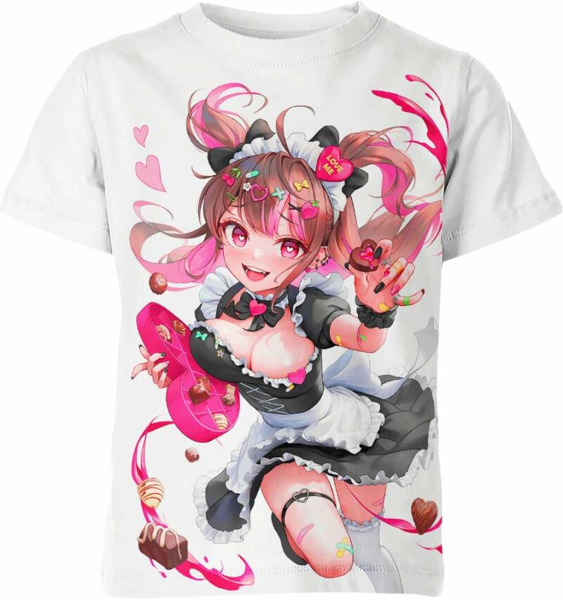 Suspicious Chocolate Anime Girl Shirt