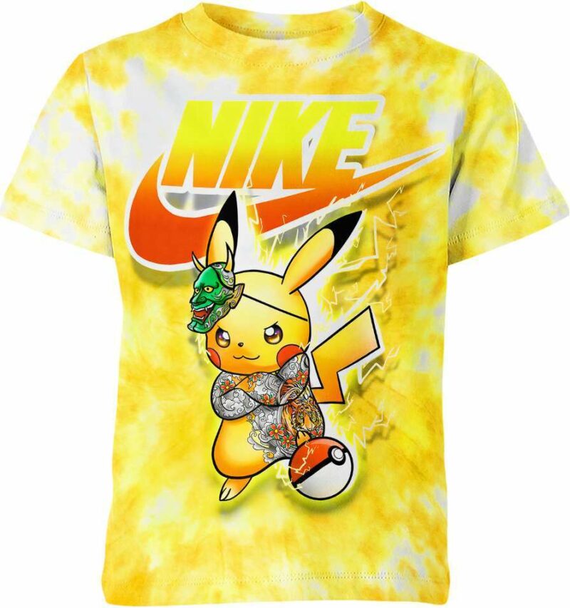 Pikachu from Pokemon Nike Shirt