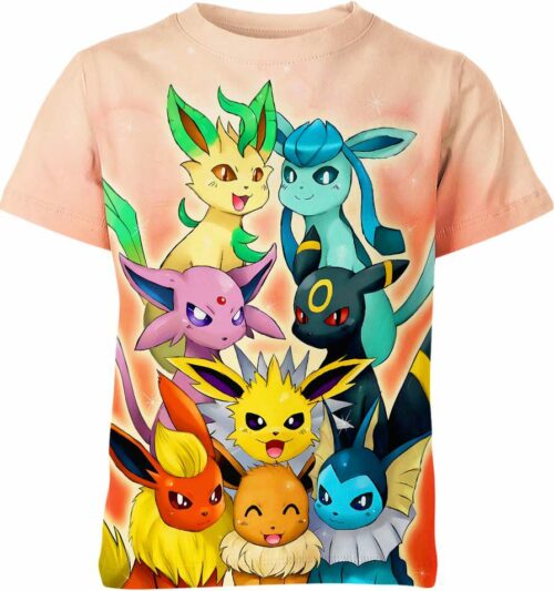 Eevee Evolutions From Pokemon Shirt