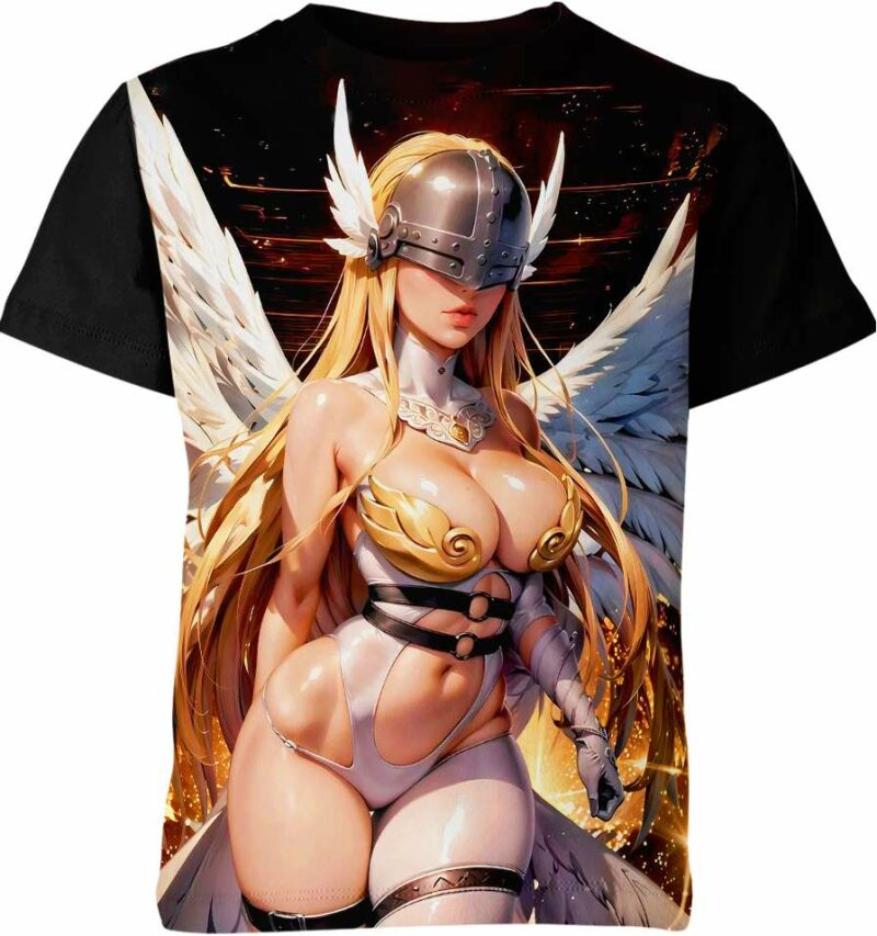 Angewomon Ahegao Hentai From Digimon Shirt