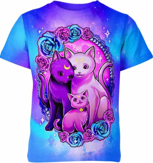 Luna Artemis and Diana From Sailor Moon Shirt